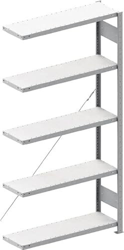 betriebsausstatter – Regale Steck, Field of Anbau, 3000 x 1000 x 500 mm, fl230kg, grau