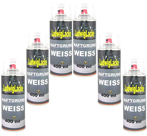 LudwigLacke Haftgrund 6 Spray Weiss 400 ml je Spraydose