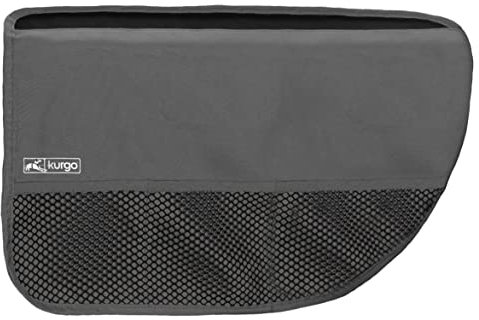 Kurgo Car Door Guard, Dog Car Door Protector, Easy Installation, Waterproof & Stain-Resistant, 2-Pack, Charcoal Grey