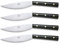 Coltellerie Berti Valdichiana Set 4 Coltelli Tavola Nero