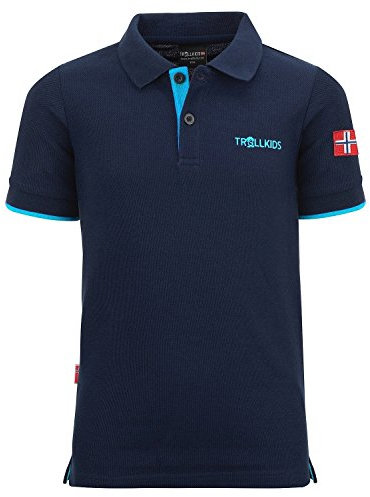 Trollkids Kids Bergen Polo XT 116, Navy/Blue