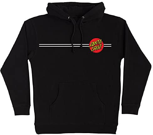 SANTA CRUZ Classic Dot P/O Kapuzen-Sweatshirt, schwer, Schwarz, Größe L
