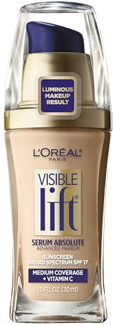 L'Oreal Paris Visible Lift Serum Absolute Foundation, Nude Beige, 1 Ounce