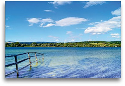Premium Textil-Leinwand 45 x 30 cm Quer-Format Frühling am Bodensee Naturschutzgebiet Mettnau | Wandbild, HD-Bild auf Keilrahmen, Fertigbild auf hochwertigem Vlies, Leinwanddruck von Marc Kunze