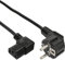 InLine - Cable de Red acodado (C13, conexión en frío, 3 m), Color Negro
