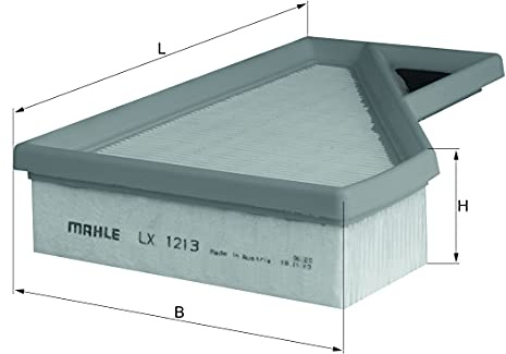 MAHLE LX 1213 Luftfilter - für Mini (R50, R53), u.a. | Kompatibel mit: MINI MINI, Cabriolet