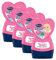 Bübchen Kids Prinzessin Rosalea Shampoo und Spülung, Kinder-Shampoo und -spülung, pH-hautneutral, für weiches Kinderhaar, für Zauberglanz, Menge: 4 x 230 ml