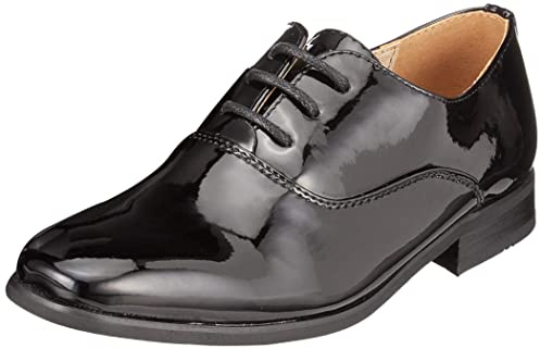Goor Rooney JNR Boys Patent Dress Shoes Black