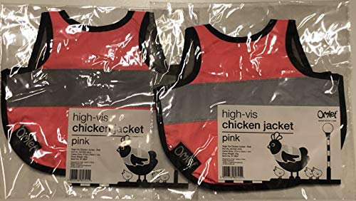 Omlet Doppelpack Warnweste für Hühner - 2 x Pink