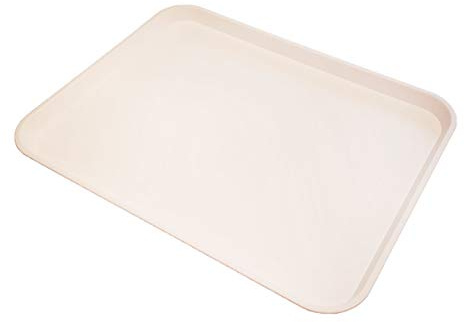 Medium White Plastic Catering Tray - KB1 (Pack of 25) (356mm L x 254mm W x 22mm D)