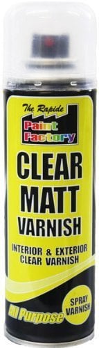 Clear Matt Spray Paint Varnish All Purpose Interior Exterior Use Aerosol DIY New