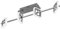 WOFI Deckenleuchte, 4-flammig Davis 4 x LED / 5 W, 12, 5 x 18, 5 x 85, 5 cm, 3000 k, 400 lm, Energieeffizenzklasse A, nickel matt/chrom 9507.04.54.0000