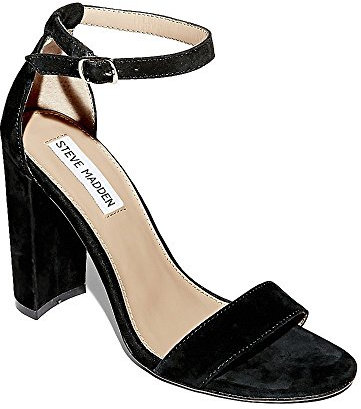 Steve Madden Damen Carrson Sandale mit Absatz, Black, 39 EU