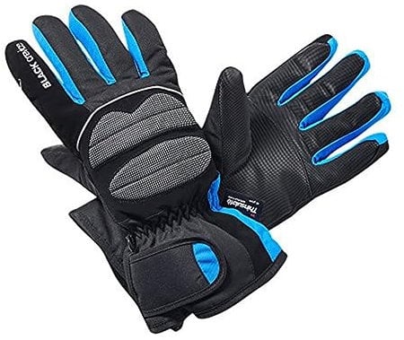 Black Crevice Erwachsenen Skihandschuhe, schwarz/blau, M
