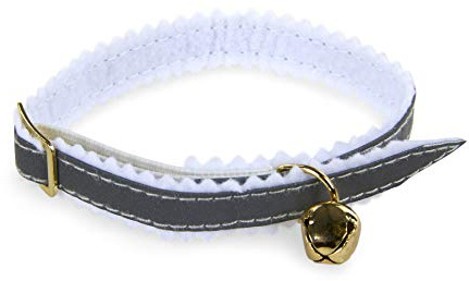 Petface Reflective Cat Collar, Silver