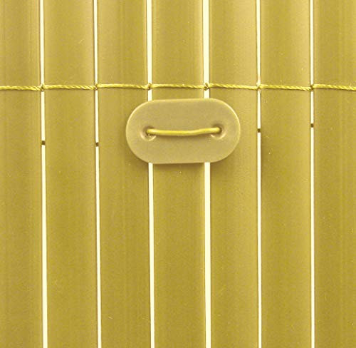Fixation pour brise vues canisse marron Fixcane