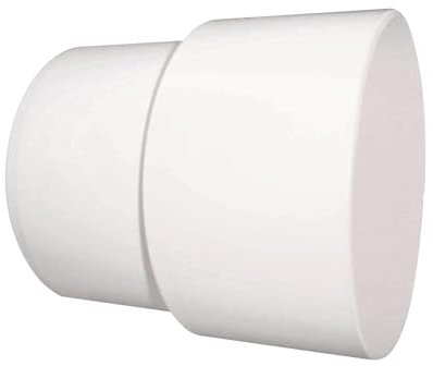 SOMATHERM FOR YOU, Manchon plastique blanc long 113mm pour évacuation WC, raccordement mâle D93mm et femelle D100mm, idéal pour canalisation d'évacuation sanitaire