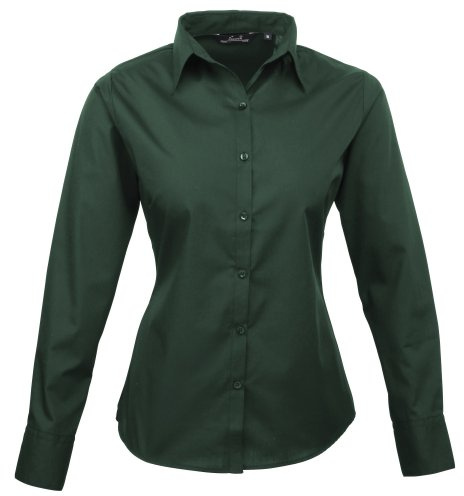 Premier Women's Poplin Long Sleeve Blouse Blouse