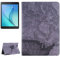Schutzhülle Kunstleder Hülle für Samsung Galaxy Tab A 9.7 SM-T550 Case Tablet Etui Welt Karte Grau
