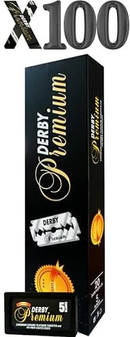 THE GOODFELLAS' SMILE 100 Double Edge Razor Blades Derby Premium