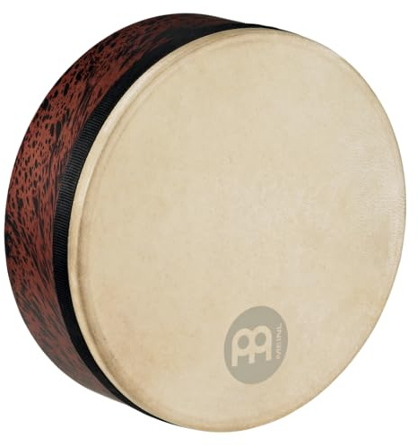 Meinl Percussion 12 Frame Drum, Deep Shell Mizhar-NOT Made in China-Goat Skin Head, Brown Burl Finish, 2-Year Warranty (FD12T-D)