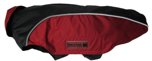 Wolters | Regenjacke Easy Rain in Schwarz/Rot | Rückenlänge 46 cm
