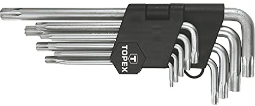 Topex 35D961 - Set of 9 Torx Allen Keys (Long)