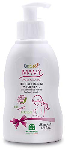 Cucciolo Baby & Mamy - Natural Intimreiniger Ph 5,5 ideal für erste und nach der Schwangerschaft für eine sichere Hygiene, 200 ml
