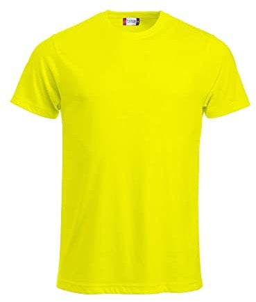 CliQue Herren New Classic T-Shirt, Gelb (Visibility Yellow), XL