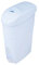 Jofel - AM41000, Contenedor Sanitario Femenino, con Pedal, Para Depositar Compresas Femeninas, Tapa Superior Extraible, Trampilla para Depositar las Compresas, 15 L