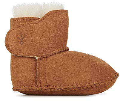 Emu Baby Bootie, Unisex Baby Krabbelschuhe, Beige (Chestnut), L (12-18 Monate)
