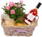 The Gift Box Fresh Rose plant Rose wine and chocolates