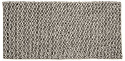 Hay Peas Teppich, Wolle, Mittelgrau, 140 cm x 80 cm