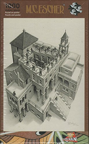 George Puzzleman 1000 Teile Puzzle - Aufsteigend und Absteigend von MC Escher