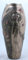 Art Nouveau Geometrische Rose und Lady Vase, Bronze Puder Cast 3 13/20,3 cm