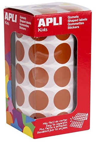 APLI Kids rund - 20 mm redonda braun