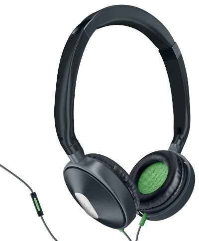 Belkin PureAV005 Over-Ear-Kopfhörer (Extra Bass, inkl. Fernbedienung und Mikrofon, 40 mm Membranen) schwarz