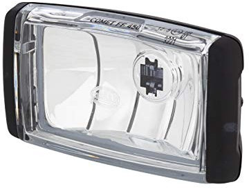HELLA 1FB 010 951-001 Halogen/FF-Fernscheinwerfer - Comet FF 450 - 12/24V - rechteckig - Referenzzahl: 12.5 - geschraubt - glasklare Streuscheibe - Lichtscheibenfarbe: glasklar - links/rechts