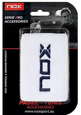 NOX Blister 2 Schweißbänder für Erwachsene, Unisex, Weiß