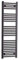 400mm Wide Black Heated Towel Rail Radiator Flat Ladder for Stylish Bathroom (400 x 1400mm)