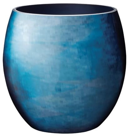 Stelton Stockholm Ø 203, Gross-Horizon Vase, Aluminium, 25.5 x 25.5 x 26 cm
