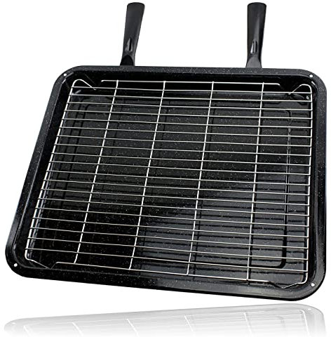 SPARES2GO Bandeja y Rejilla Grande para Hornear con Asas Extraíbles Apta compatible con Neff Horno