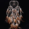 fengshuisale Feng Shui Herzform Dream Catcher Handmade W rot String Armband, Plastik, Khaki