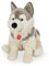 Teddy Hermann 92729 Hund Husky 29 cm, Kuscheltier, Plüschtier mit recycelter Füllung