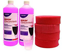 2X Quash Lipstick Remover 1L 4 Sponges Refill Pack Cleaner Detergent Descaler