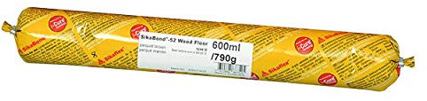 Sika SikaBond 52 Wood Floor Adhesive – Solvent-Free – Professional Grade – Highly Elastic – Odourless once cured – Brown – 600ml