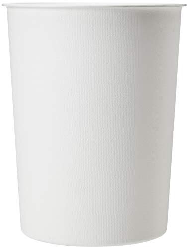 JVL Quality Vibrance Clean White Lightweight Plastic Waste Paper Basket Bin