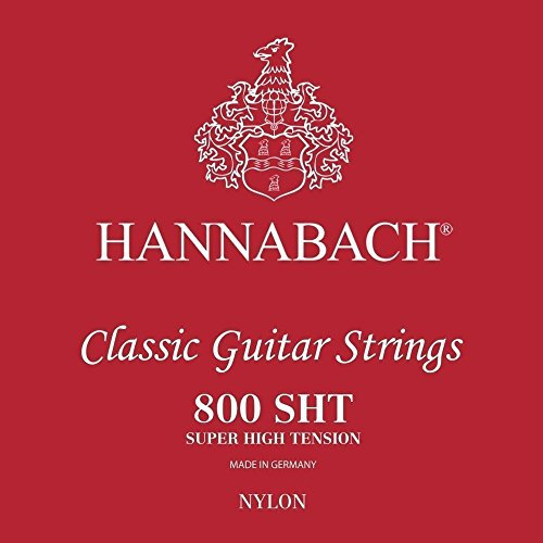 Hannabach Klassikgitarre-Saiten Serie 800 Low Tension versilbert H/B2, 8002SHT, Saiten für Gitarre (versilberter Kupferdraht, niedrige Spannung, für Konzertgitarren zum Einstieg)