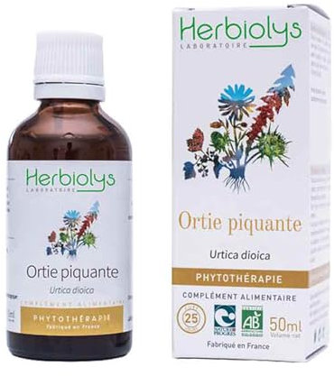 Herbiolys | Extrait De Plantes Fraîches Bio | Ortie piquante (Urtica dioica) | Vitalité & Tonus | Phytothérapie Bio | 50 ml