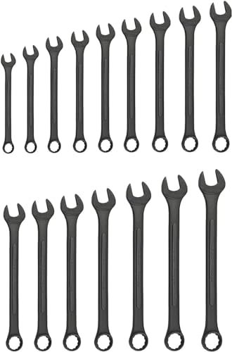 NEIKO 03575A - Juego de llaves combinadas jumbo | 16 piezas | MM | 6 mm a 32 mm | Construcción de panel elevado